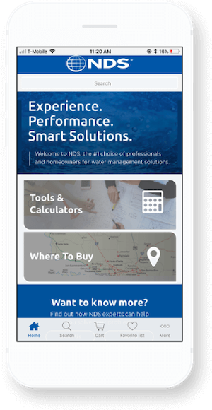 NDS Launches “Stormwater Drainage Tools” Mobile App for Calculating Stormwater Runoff and Choosing Drainage Solutions