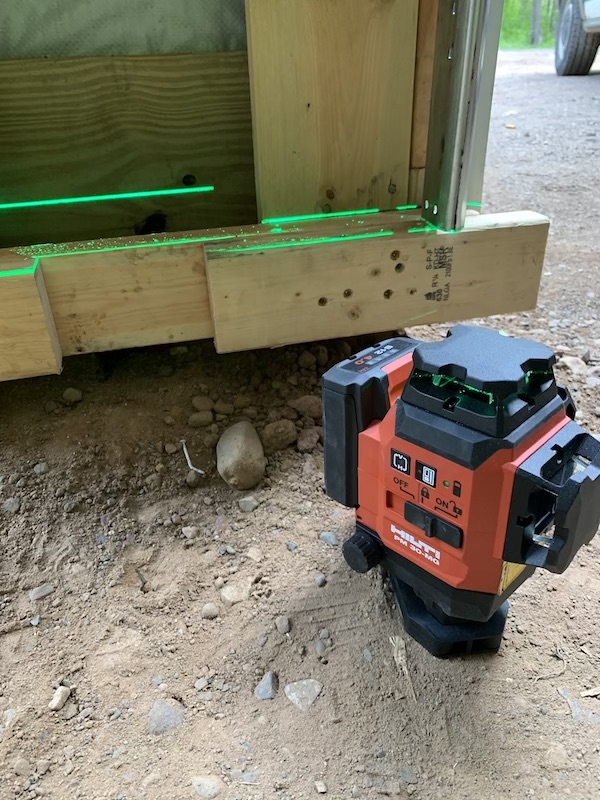 Aligning and setting laser elevation with the Hilti PM 30-MG