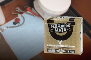 RectorSeal Plumber’s Mate Absorbent Pads, plumbing, plumbing pads, plumbing tools, absorbent pads, Plumber's Mate, HVAC hydronic technicians
