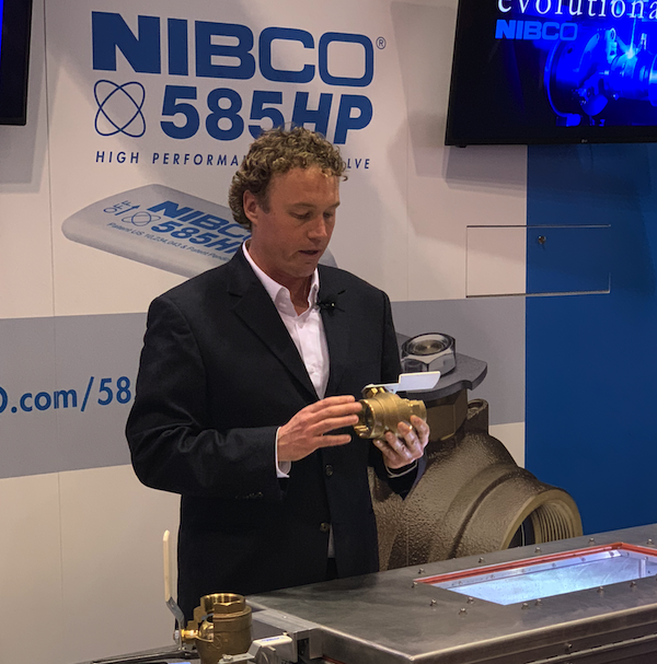 NIBCO 585HP (High Performance) Bronze Ball Valves, plumbing, ball valves, AHR Expo, lead-free 585HP full port ball valve line