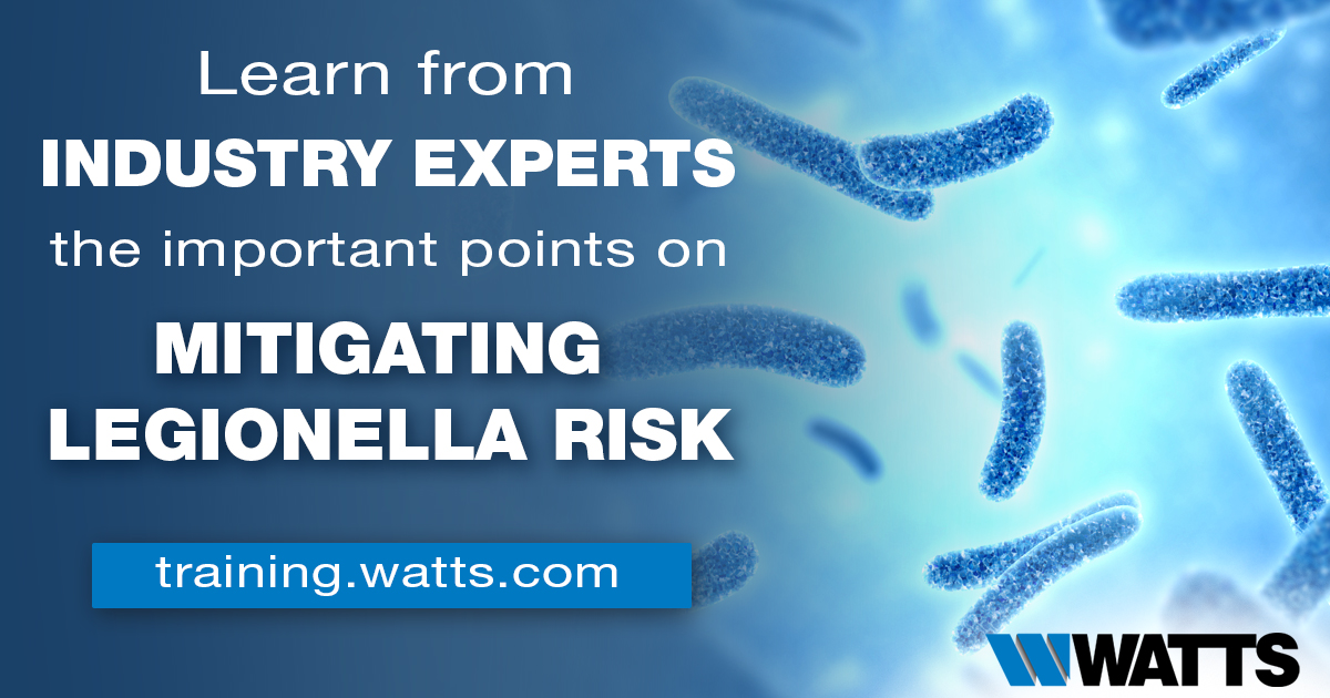 Online Training On Mitigating Legionella Risk Plumbing Perspective News Product Reviews 8076