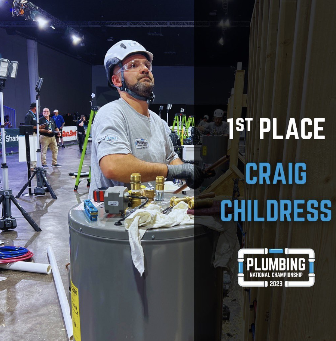 Craig Childress, Elite Trades Championship Series (ETCS) Plumbing National Championship, plumbing, trades, SharkBite Plumbing Solutions
