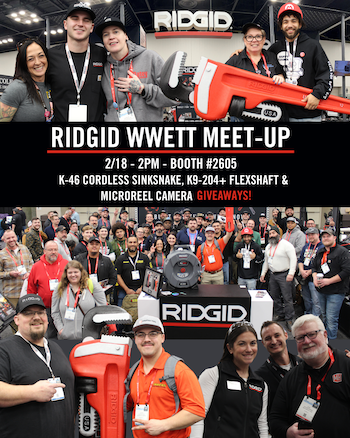 WWETT, RIDGID, plumbing, plumbing tools, social media meet-up, RIDGID Experience, Emerson, HVAC, plumber, WWETT Show