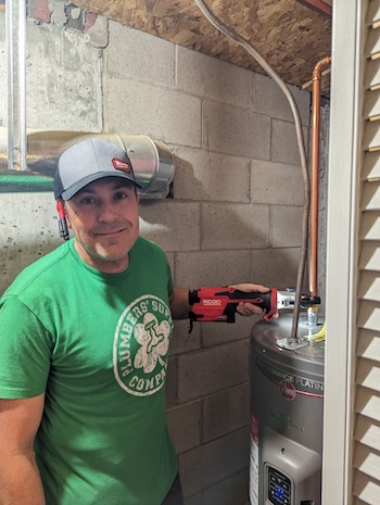 Jesse Correira juggles plumbing and firefighting
