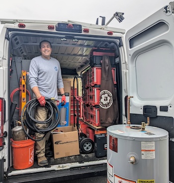 Jesse Correira juggles plumbing and firefighting